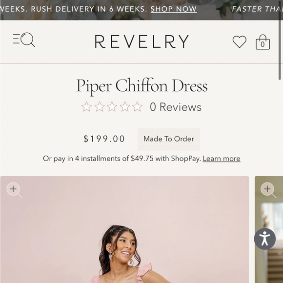 Pink bridesmaid dress from Revelry - Picture 2 of 14